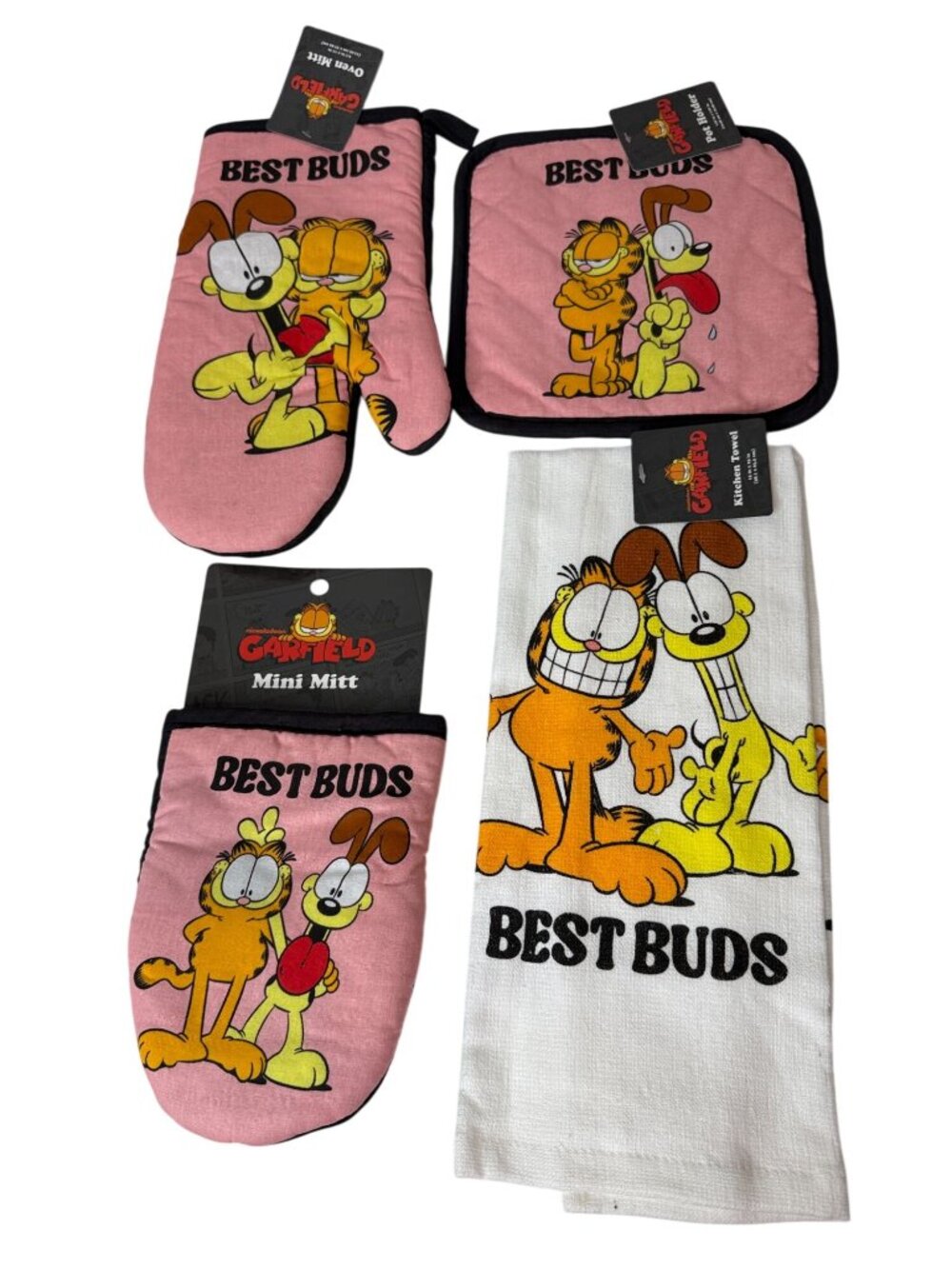Garfield Odie Best Buds 4 Piece Kitchen Set Pink